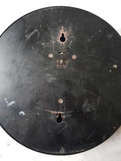 A RARE BRW BRITISH RAIL WESTERN ISSUED RAILWAY CLOCK BY F W ELLIOTT NO BRW 5237 DATING CIRCA 1955 - ADDITIONAL PHOTO 8