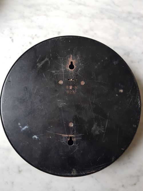 A RARE BRW BRITISH RAIL WESTERN ISSUED RAILWAY CLOCK BY F W ELLIOTT NO BRW 5237 DATING CIRCA 1955 - ADDITIONAL PHOTO 9