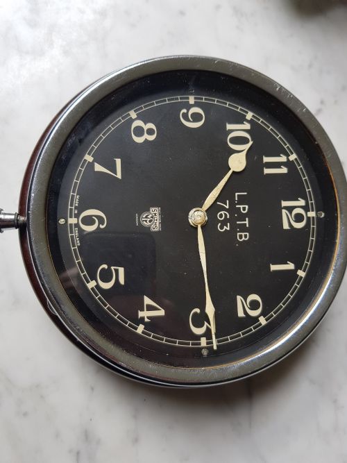 SMITHS LONDON PASSENGER TRANSPORT BOARD CLOCK REF NO 763 CIRCA 1940'S - ADDITIONAL PHOTO 11