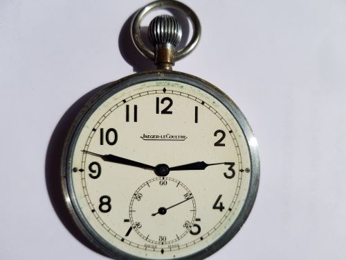 WW2 RAF ISSUED JAEGERLECOULTRE POCKET WATCH WITH ENLARGED SUBSECONDS DIAL NO 6E50 A14226 CIRCA 1940 - ADDITIONAL PHOTO 5