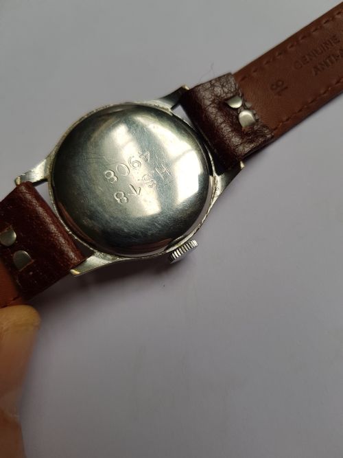 OMEGA BRITISH ROYAL NAVY ISSUE HS8 PILOTS WATCH NO 4908 CIRCA 1943 - ADDITIONAL PHOTO 5