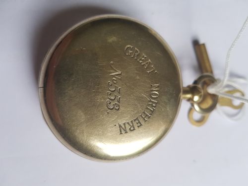 GREAT NORTHERN RAILWAY ISSUED POCKET WATCH BY JOHN WALKER ISSUE NO 553 DATING CIRCA 1860 - ADDITIONAL PHOTO 5