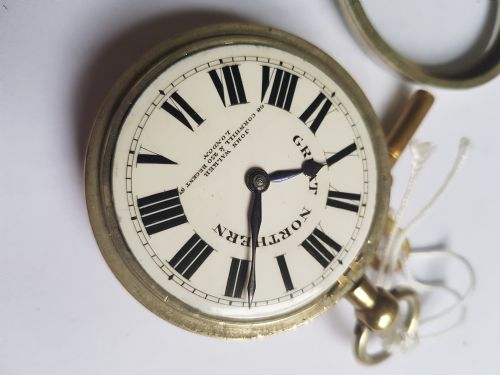 GREAT NORTHERN RAILWAY ISSUED POCKET WATCH BY JOHN WALKER ISSUE NO 553 DATING CIRCA 1860 - ADDITIONAL PHOTO 7