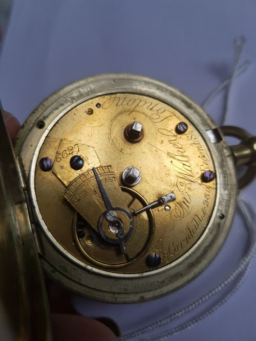 GREAT NORTHERN RAILWAY ISSUED POCKET WATCH BY JOHN WALKER ISSUE NO 553 DATING CIRCA 1860 - ADDITIONAL PHOTO 19