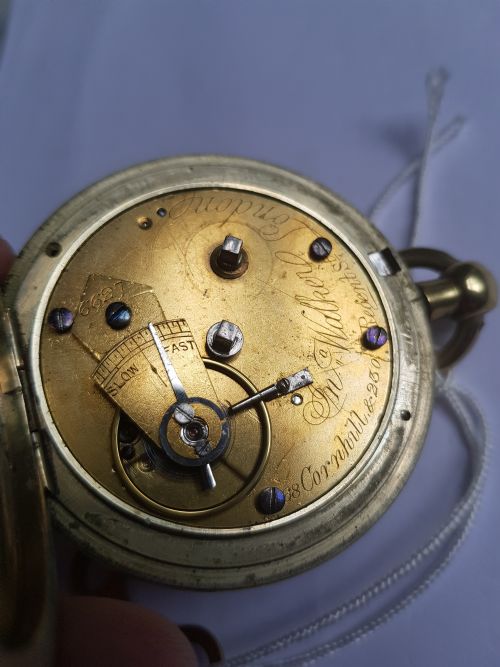 GREAT NORTHERN RAILWAY ISSUED POCKET WATCH BY JOHN WALKER ISSUE NO 553 DATING CIRCA 1860 - ADDITIONAL PHOTO 21