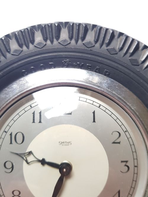 SMITHS PROMOTIONAL ADVERTISING GOODYEAR TYRE DESK CLOCK CIRCA 1950S - ADDITIONAL PHOTO 9