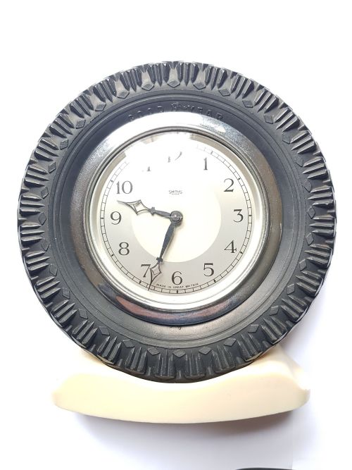 SMITHS PROMOTIONAL ADVERTISING GOODYEAR TYRE DESK CLOCK CIRCA 1950S - ADDITIONAL PHOTO 11