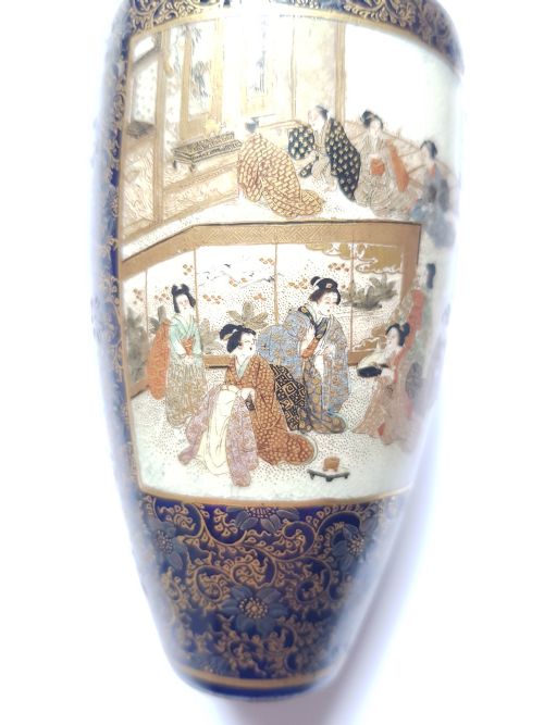 AN EXCEPTIONALLY FINE JAPANESE SATSUMA SMALL VASE BY KINKOZAN DATING MEIJI PERIOD - ADDITIONAL PHOTO 6