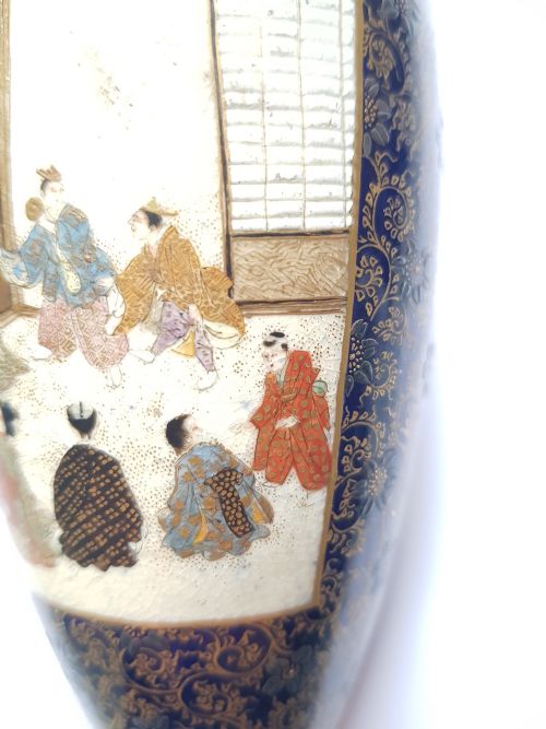 AN EXCEPTIONALLY FINE JAPANESE SATSUMA SMALL VASE BY KINKOZAN DATING MEIJI PERIOD - ADDITIONAL PHOTO 13