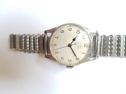 OMEGA RAF ISSUED PILOTS WATCH IN FULL STAINLESS STEEL CASE REF NO AM 6B159 659143 DATED 1943 - ADDITIONAL PHOTO 10