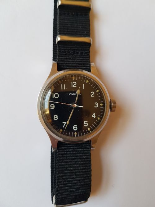 RESERVED W M S LONGINES RAF ISSUED 1956 PILOTS OR NAVIGATORS WATCH REF AM 6B159 229956 DATING 1956 ALONG WITH ORIGINAL MOD PACKAGING BOX - ADDITIONAL PHOTO 3