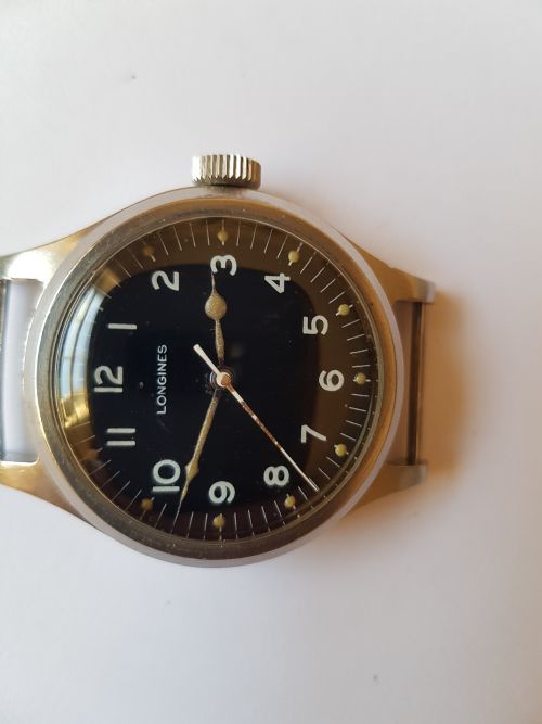 RESERVED W M S LONGINES RAF ISSUED 1956 PILOTS OR NAVIGATORS WATCH REF AM 6B159 229956 DATING 1956 ALONG WITH ORIGINAL MOD PACKAGING BOX - ADDITIONAL PHOTO 15
