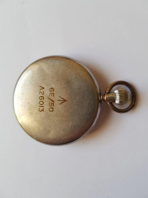 WW2 RAF ISSUED JAEGERLECOULTRE POCKET WATCH WITH ENLARGED SILVER SUBSECONDS DIAL NO 6E50 A26013 CIRCA 1942 - ADDITIONAL PHOTO 7
