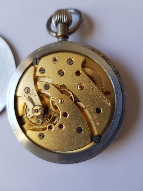 WW2 RAF ISSUED JAEGERLECOULTRE POCKET WATCH WITH ENLARGED SILVER SUBSECONDS DIAL NO 6E50 A26013 CIRCA 1942 - ADDITIONAL PHOTO 11