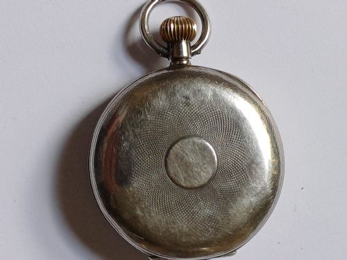 OMEGA SILVER HALF HUNTER SMALL POCKET WATCH CIRCA 1916 - ADDITIONAL PHOTO 3