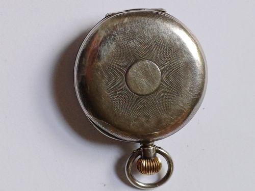 OMEGA SILVER HALF HUNTER SMALL POCKET WATCH CIRCA 1916 - ADDITIONAL PHOTO 4