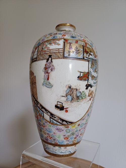 KINKOZAN SATSUMA 1000 FLOWERHEAD VASE DATING TO THE MEIJI PERIOD - ADDITIONAL PHOTO 14