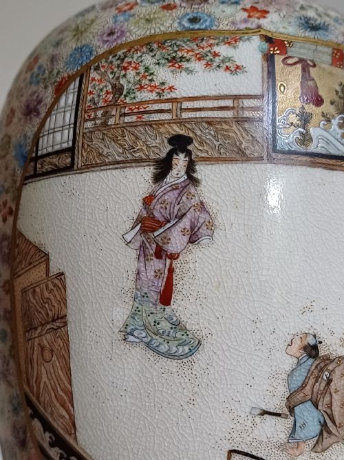 KINKOZAN SATSUMA 1000 FLOWERHEAD VASE DATING TO THE MEIJI PERIOD - ADDITIONAL PHOTO 15