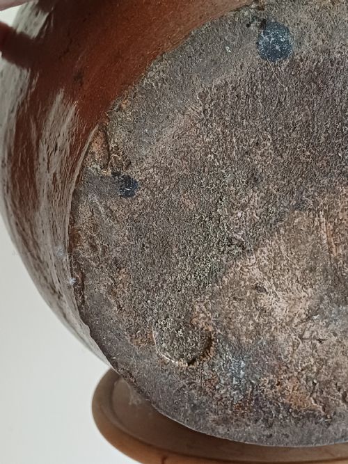 LARGE SALT GLAZE MASK DECORATED FLAGON POSSIBLY GERMAN DATING 17TH 18TH CENTURY - ADDITIONAL PHOTO 14