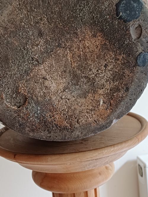 LARGE SALT GLAZE MASK DECORATED FLAGON POSSIBLY GERMAN DATING 17TH 18TH CENTURY - ADDITIONAL PHOTO 15