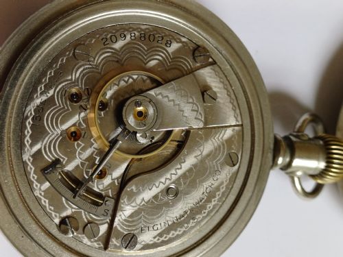 NORTH BRITISH RAILWAY POCKET WATCH BY ELGIN NO 485 DATING PRE 1920 - ADDITIONAL PHOTO 12