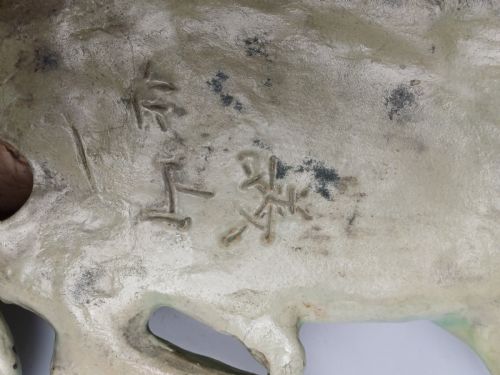 BIZAN FIGURE OF A RECLINING DOG SIGNED BIZAN KYOTO MEIJI PERIOD - ADDITIONAL PHOTO 17