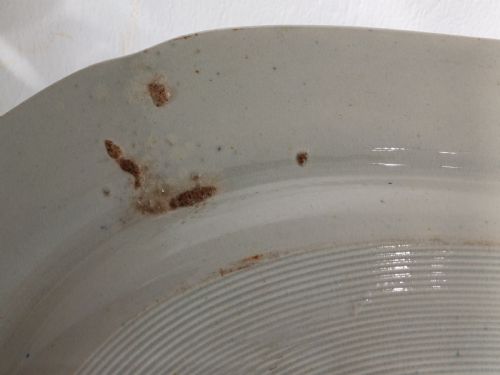 BLUE WHITE TRANSFER PRINT LARGE CHINESE GARDEN MEAT PLATE CIRCA 1840 - ADDITIONAL PHOTO 10