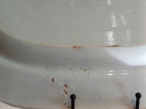 BLUE WHITE TRANSFER PRINT LARGE CHINESE GARDEN MEAT PLATE CIRCA 1840 - ADDITIONAL PHOTO 11