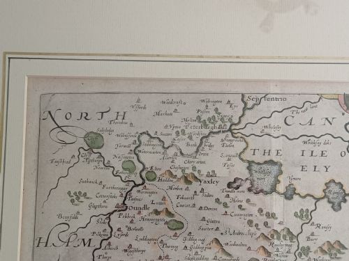 CHRISTOPHER SAXTON HANDCOLOURED MAP OF HUNTINGDON DATING CIRCA 1607 - ADDITIONAL PHOTO 9
