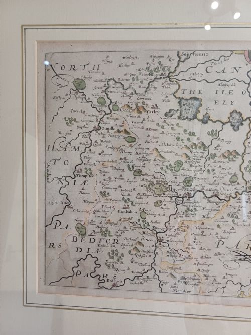 CHRISTOPHER SAXTON HANDCOLOURED MAP OF HUNTINGDON DATING CIRCA 1607 - ADDITIONAL PHOTO 13