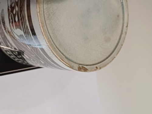 RESERVED JM ENGLISH SILVER LUSTRE BIRD DECORATED MUG CIRCA 1835 - ADDITIONAL PHOTO 10