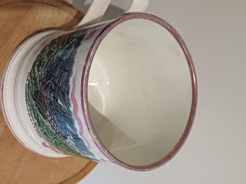SUNDERLAND PINK LUSTRE MUG OR TANKARD CIRCA 1820 - ADDITIONAL PHOTO 5
