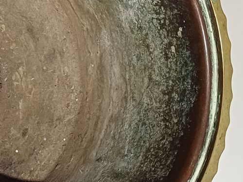 BRASS AND SILVERED BOWL URN SHAPED JARDINIRE OF NEOCLASSICAL DESIGN DATING POSSIBLY VICTORIAN OR REGENCY PERIOD - ADDITIONAL PHOTO 9