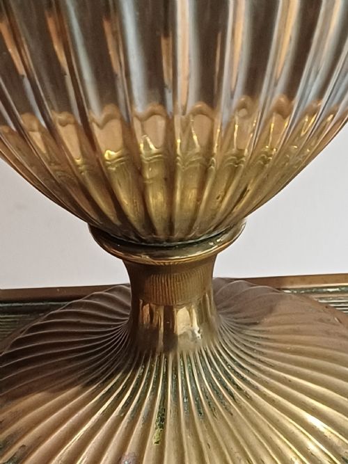 BRASS AND SILVERED BOWL URN SHAPED JARDINIRE OF NEOCLASSICAL DESIGN DATING POSSIBLY VICTORIAN OR REGENCY PERIOD - ADDITIONAL PHOTO 6