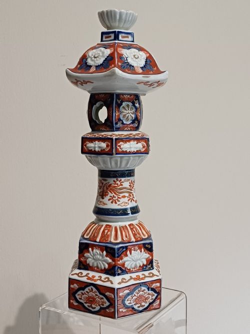 JAPANESE IMARI MODEL OF A PAGODA TEMPLE INCENSE BURNER MEIJI PERIOD - ADDITIONAL PHOTO 10