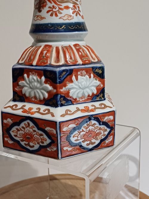 JAPANESE IMARI MODEL OF A PAGODA TEMPLE INCENSE BURNER MEIJI PERIOD - ADDITIONAL PHOTO 11
