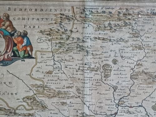 17TH CENTURY HERTFORDSHIRE MAP BY JAN BLAEU - ADDITIONAL PHOTO 2