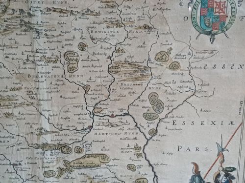 17TH CENTURY HERTFORDSHIRE MAP BY JAN BLAEU - ADDITIONAL PHOTO 8