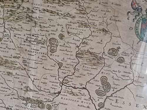 17TH CENTURY HERTFORDSHIRE MAP BY JAN BLAEU - ADDITIONAL PHOTO 15