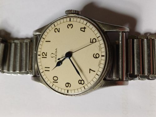 OMEGA WW2 RAF ISSUED 6B159 PILOTS ALL STAINLESS STEEL WATCH REISSUED PAKISTAN AIRFORCE - ADDITIONAL PHOTO 12