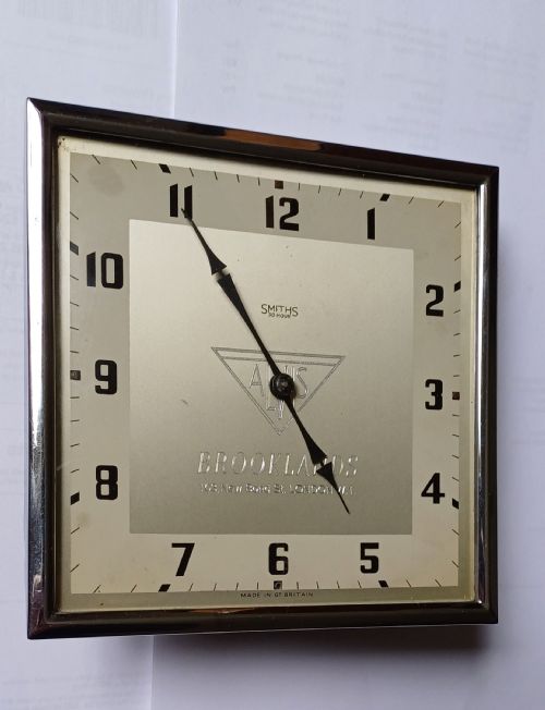 ALVIS AND BROOKLANDS GARAGE PROMOTIONAL ADVERTISING DESK CLOCK BY SMITHS DATING CIRCA 1950 - ADDITIONAL PHOTO 6