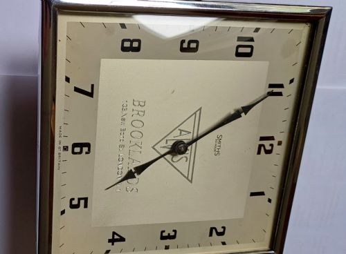 ALVIS AND BROOKLANDS GARAGE PROMOTIONAL ADVERTISING DESK CLOCK BY SMITHS DATING CIRCA 1950 - ADDITIONAL PHOTO 7