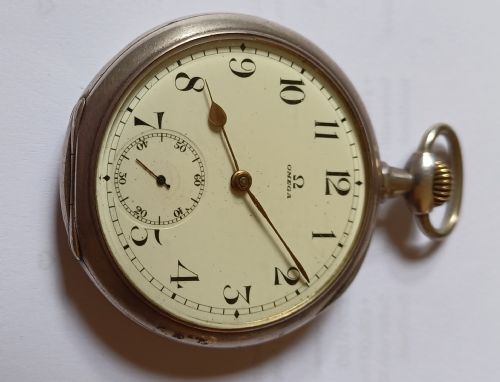 RESERVED PW A FINE PREWW1 OMEGA SILVER CASED POCKET WATCH DATING CIRCA 1913 - ADDITIONAL PHOTO 1