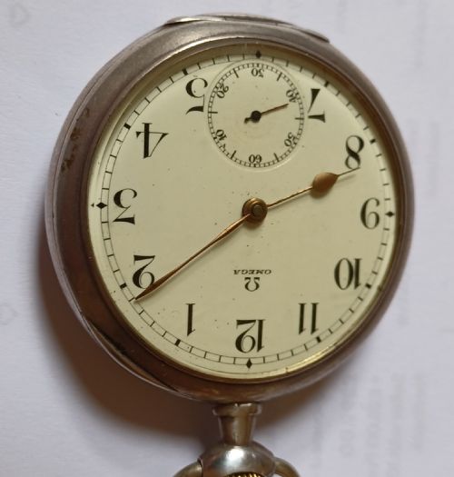 RESERVED PW A FINE PREWW1 OMEGA SILVER CASED POCKET WATCH DATING CIRCA 1913 - ADDITIONAL PHOTO 2