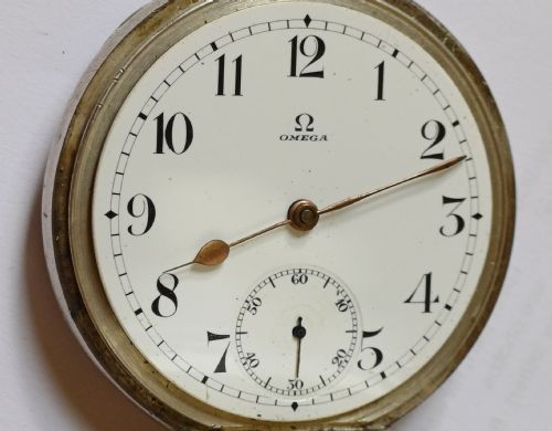 RESERVED PW A FINE PREWW1 OMEGA SILVER CASED POCKET WATCH DATING CIRCA 1913 - ADDITIONAL PHOTO 3