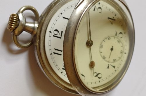 RESERVED PW A FINE PREWW1 OMEGA SILVER CASED POCKET WATCH DATING CIRCA 1913 - ADDITIONAL PHOTO 5