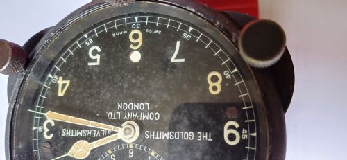 A RARE PREWW2 AIRCRAFT TIME OF TRIP COCKPIT CLOCK BY THE FAMOUS GOLDSMITHS SILVERSMITHS COMPANY LTD LONDON CIRCA 1930 - ADDITIONAL PHOTO 5