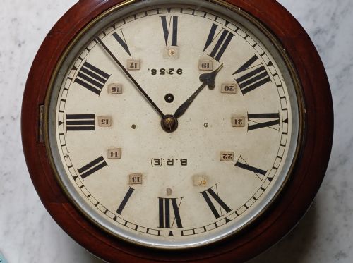 LNER BRITISH RAIL EASTERN CLOCK NO 9258 STATION MASTER WALL CLOCK FORMERLY AT PETERBOROUGH EAST DATING EARLY 20TH CENTURY - ADDITIONAL PHOTO 7