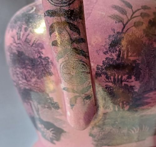 A RARE PINK LUSTRE JUG DEPICTING THE OPENING OF THE LIVERPOOL MANCHESTER RAILWAY DATING CIRCA 1830 - ADDITIONAL PHOTO 18