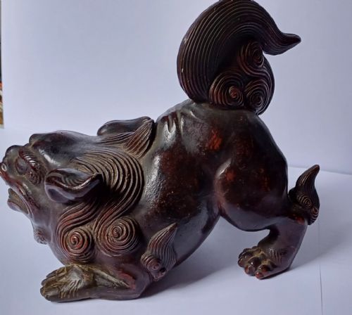 JAPANESE BIZEN MODEL OF A SHISHI OR LION DOG DATING MEIJI PERIOD - ADDITIONAL PHOTO 7